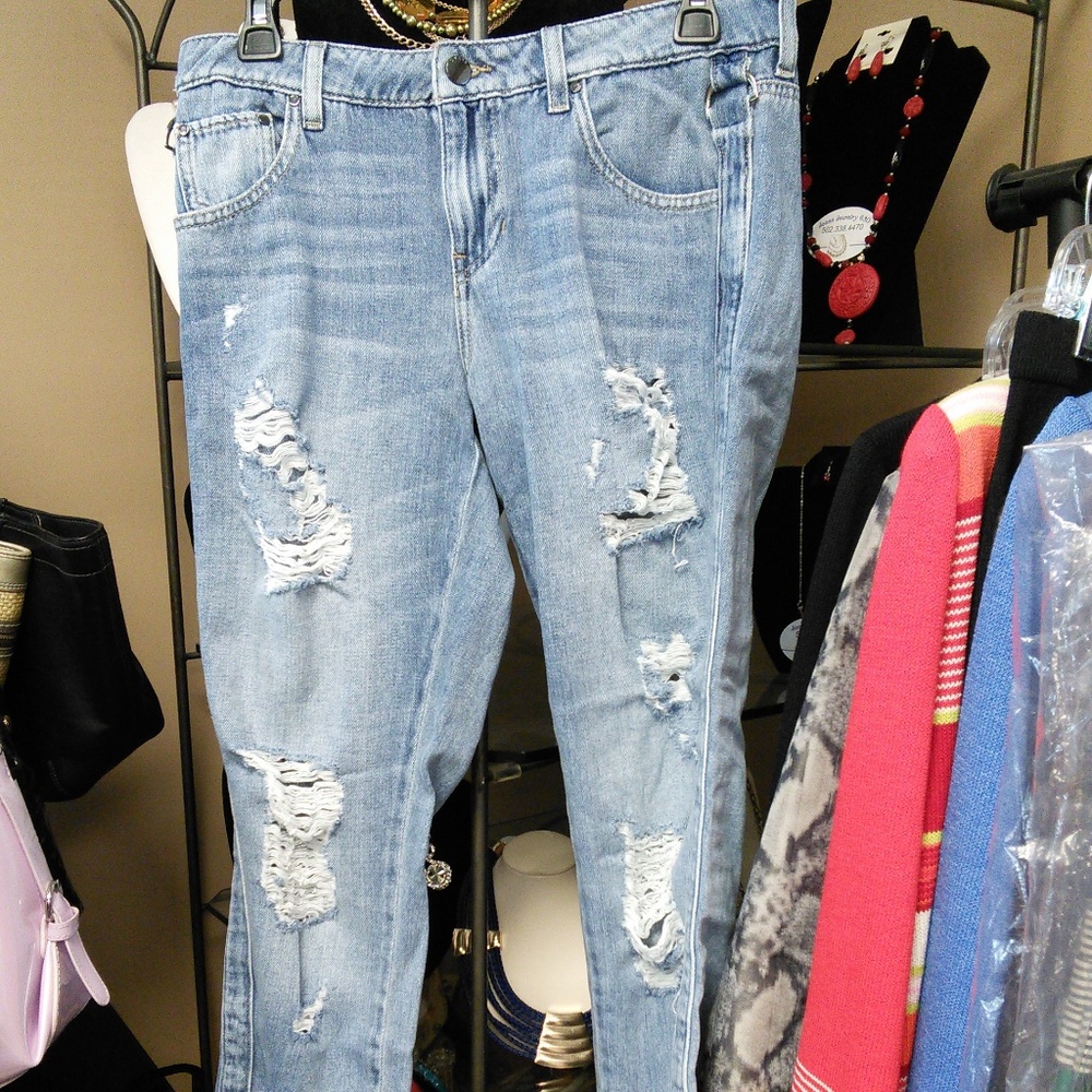 NEW Guess jeans ripped skinny sz 27 inches